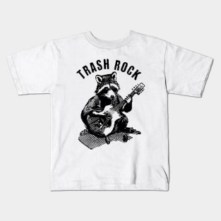 Trash Rock Raccoon Kids T-Shirt